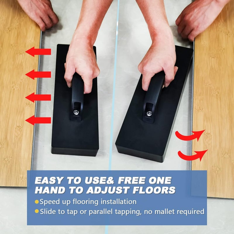 MinliGUY Tapping Block, Big & Weighted Floor Installation Block W/Handle No Hammer Required, for Laminate/Wood/Hardwood/LVT/LVP/Vinyl Plank Flooring, Heavy Flooring Tapping Tool -by - Image 5